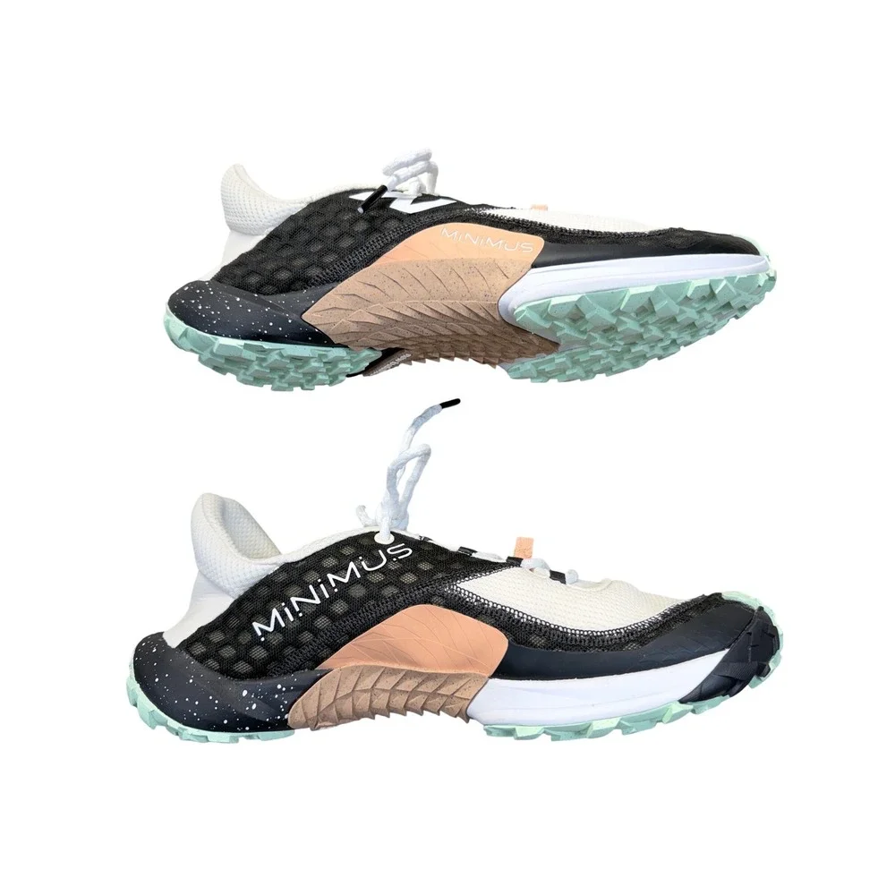 New Balance Minimus TR Mens 9 White Black Training Shoes MTM10CM1 Wide 2E